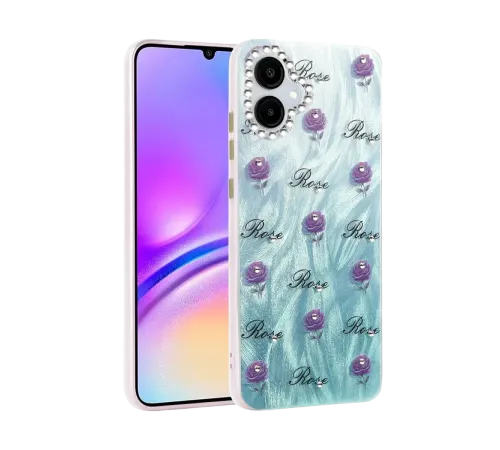 Samsung Galaxy A06 Kılıf Blade Aynalı Desenli Kapak - Desen 9
