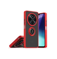 Realme C75 4G Kılıf Montreal Yüzüklü Silikon Kapak - Kırmızı