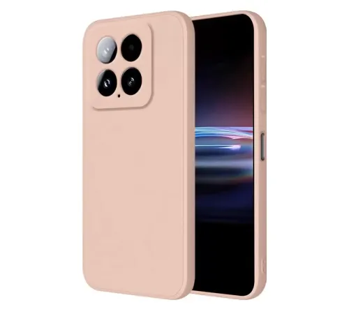 Mi 14T Pro Kılıf Nano içi Kadife Silikon - Pudra