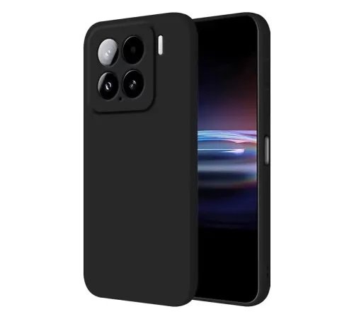 Mi 15 Kılıf Nano içi Kadife Silikon - Siyah