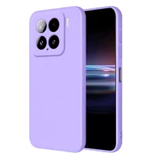 Mi 15 Kılıf Nano içi Kadife Silikon - Lila