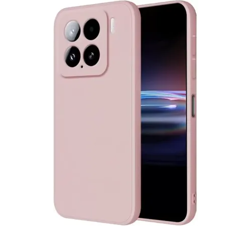 Mi 15 Kılıf Nano içi Kadife Silikon - Pudra