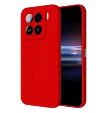 Mi 15 Pro Kılıf Nano içi Kadife Silikon - Kırmızı