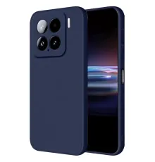 Mi 15 Pro Kılıf Nano içi Kadife Silikon - Lacivert