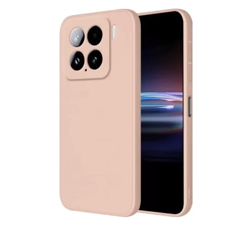 Mi 15 Pro Kılıf Nano içi Kadife Silikon - Pudra
