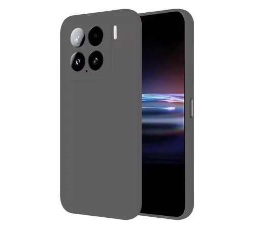 Mi 15 Pro Kılıf Nano içi Kadife Silikon - Gri