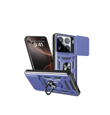 Mi 15 Pro Kılıf Pars Lens Yüzüklü Silikon - Lacivert