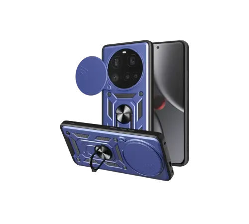 Mi 15 Ultra Kılıf Pars Lens Yüzüklü Silikon - Lacivert