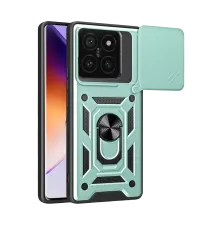 Mi 14T Pro Kılıf Pars Lens Yüzüklü Silikon - Yeşil