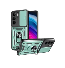 Realme C75 4G Kılıf Pars Lens Yüzüklü Silikon - Yeşil
