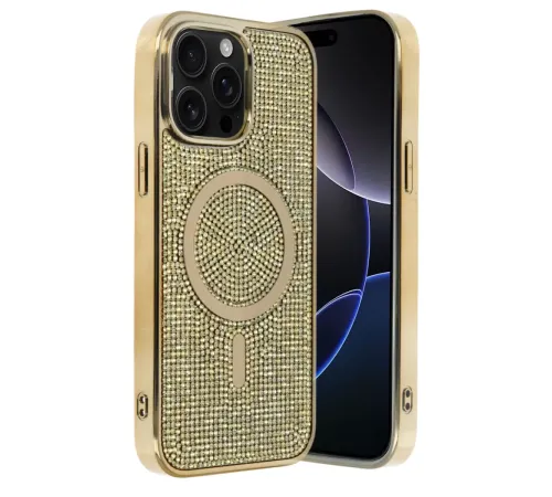 Apple iPhone 15 Pro Helen Magsafe Kapak - Gold
