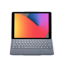 Apple T5506D iPad 10.2 (9.Nesil) Kılıf Palermo Ledli Klavyeli Standlı Tablet Kılıfı - Siyah