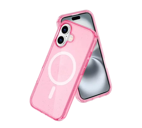Apple iPhone 16 Star Magsafe Kapak - Pembe