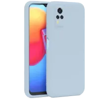 Vivo Y53S Kılıf Nano içi Kadife Silikon - Buz Mavi