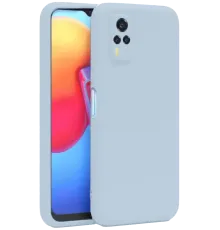 Vivo Y53S Kılıf Nano içi Kadife Silikon - Buz Mavi