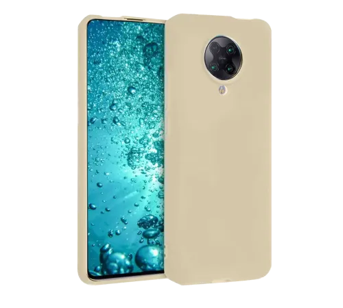 Redmi K30 Pro Kılıf Nano içi Kadife Silikon - Kemik