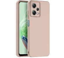 Redmi Note 12 Pro 5G Kılıf Nano içi Kadife Silikon - Pudra
