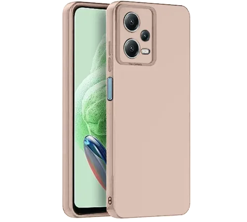 Redmi Note 12 Pro 5G Kılıf Nano içi Kadife Silikon - Pudra