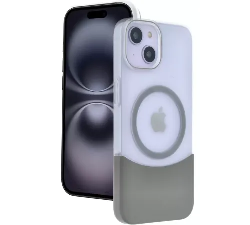 Apple iPhone 14 Velar Magsafe Kapak - Natural Grey