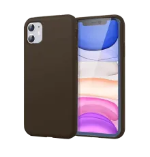 Apple iPhone 11 Kılıf First Silikon - Kahverengi