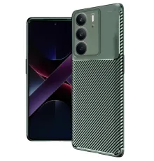 Realme C75 4G Auto Focus Karbon Kapak - Koyu Yeşil