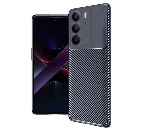 Realme C75 4G Auto Focus Karbon Kapak - Lacivert