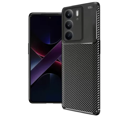 Realme C75 4G Auto Focus Karbon Kapak - Siyah