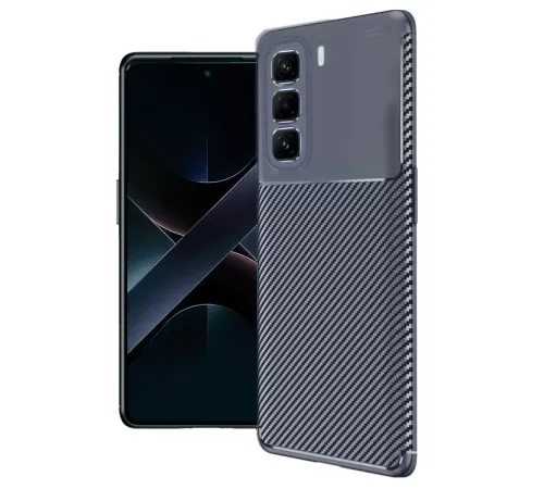 İnfinix Hot 50 Pro Plus 4G Auto Focus Karbon Kapak - Lacivert
