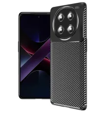 Honor Magic 7 Lite Kılıf Auto Focus Karbon Kapak - Siyah