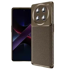 Honor Magic 7 Lite Kılıf Auto Focus Karbon Kapak - Kahverengi