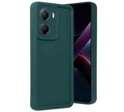 Poco X7 Pro Viera Silikon - Koyu Yeşil