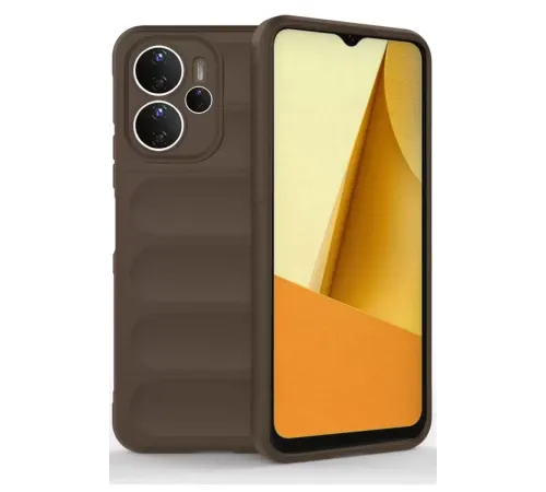 Redmi Note 14 4G Kılıf Optimum Silikon - Kahverengi