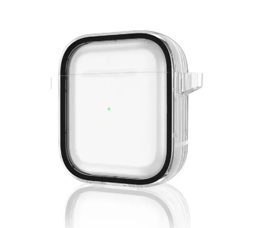 Apple Airpods 4 (4.nesil) Shiny Şeffaf Kılıf - Siyah