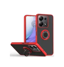 Redmi Note 13 Pro 4G Montreal Yüzüklü Silikon Kapak - Kırmızı