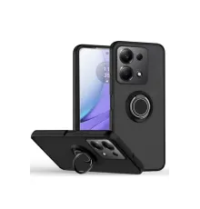 Redmi Note 13 Pro 4G Montreal Yüzüklü Silikon Kapak - Siyah
