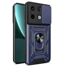 Redmi Note 13 Pro 4G Pars Lens Yüzüklü Silikon - Lacivert