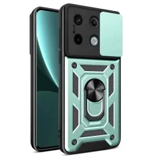 Redmi Note 13 Pro 4G Pars Lens Yüzüklü Silikon - Yeşil