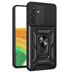 Samsung Galaxy S24 FE Pars Lens Yüzüklü Silikon - Siyah