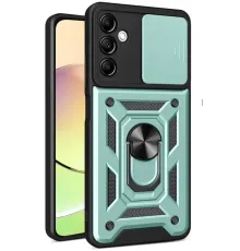 Samsung Galaxy S24 FE Pars Lens Yüzüklü Silikon - Yeşil