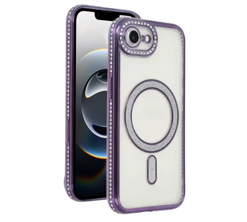 Apple iPhone 16E Joke Simli Magneticsafe Kılıf - Derin Mor