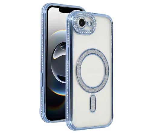 Apple iPhone 16E Joke Simli Magneticsafe Kılıf - Mavi