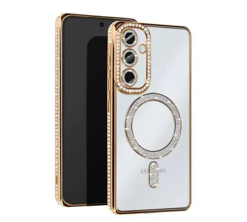 Samsung Galaxy S25 Edge Joke Simli Magneticsafe Kılıf - Gold
