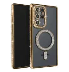 Samsung Galaxy S23 Ultra Joke Simli Magneticsafe Kılıf - Gold
