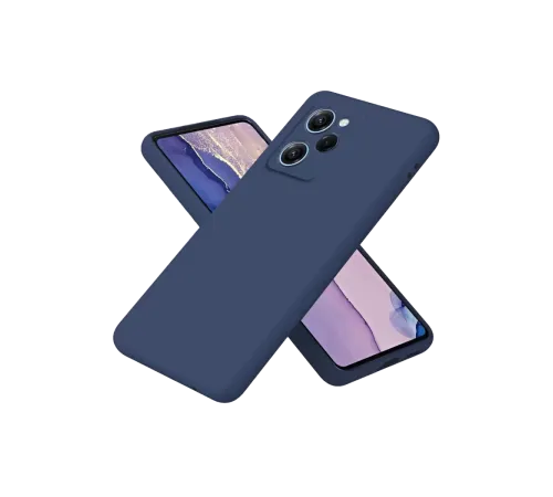 Poco X5 Pro 5G Nano içi Kadife Silikon - Lacivert
