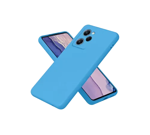 Poco X5 Pro 5G Nano içi Kadife Silikon - Mavi