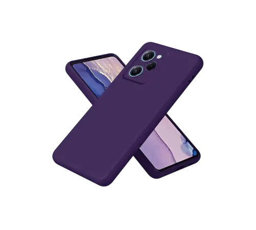 Poco X5 Pro 5G Nano içi Kadife Silikon - Mor