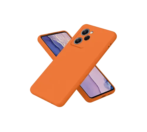 Poco X5 Pro 5G Nano içi Kadife Silikon - Turuncu