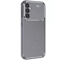 Samsung Galaxy A26 Kılıf Auto Focus Karbon Kapak - Gri