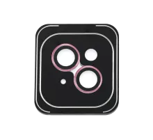 Apple iPhone 14 PVD Metal Kamera Lens - Pembe