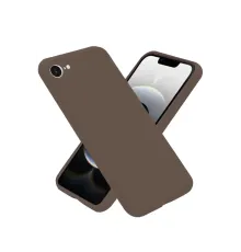 Apple iPhone 16E Kılıf First Silikon - Kahverengi